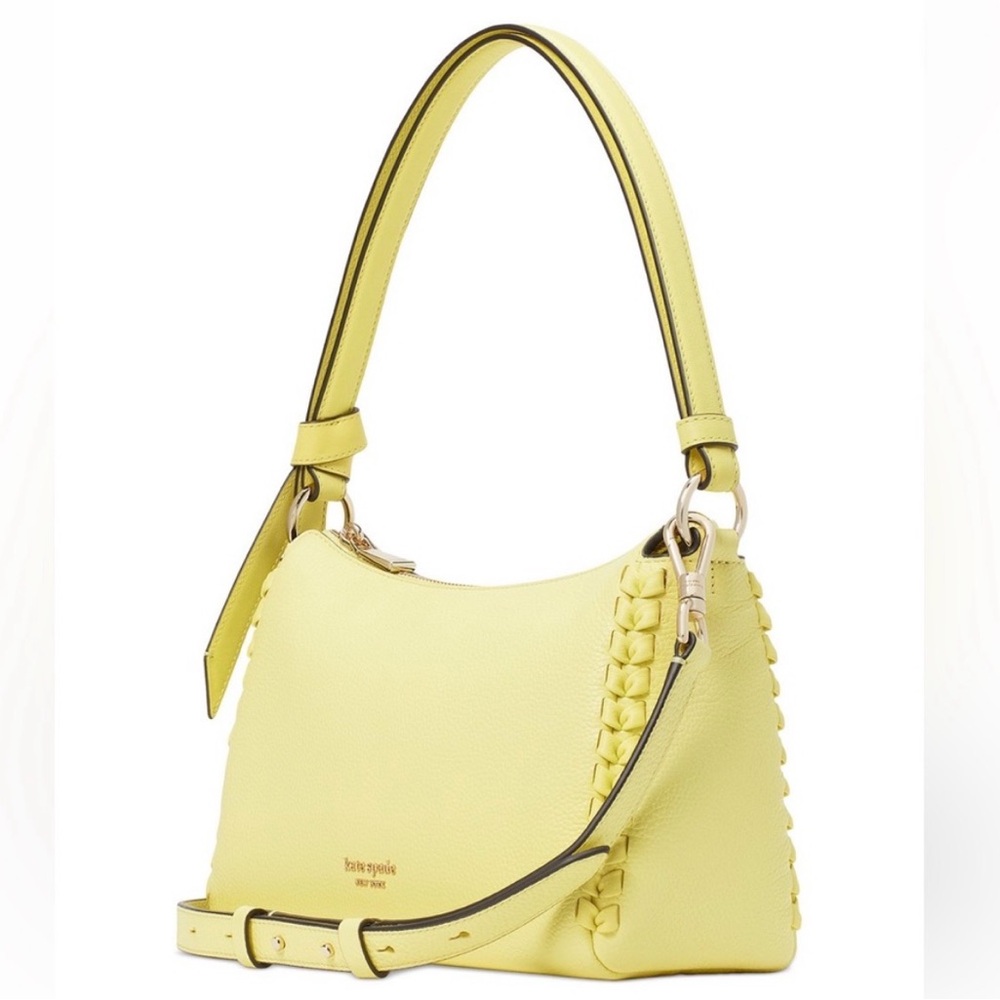 Kate Spade Knott Whipstitch Crossbody Satchel-Suns Out Yellow - Picture 10 of 10